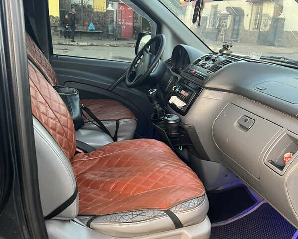 Черный Мерседес Вито, объемом двигателя 2.15 л и пробегом 46 тыс. км за 7299 $, фото 10 на Automoto.ua