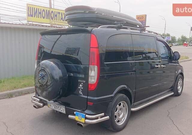 Черный Мерседес Вито, объемом двигателя 2.15 л и пробегом 319 тыс. км за 12000 $, фото 7 на Automoto.ua