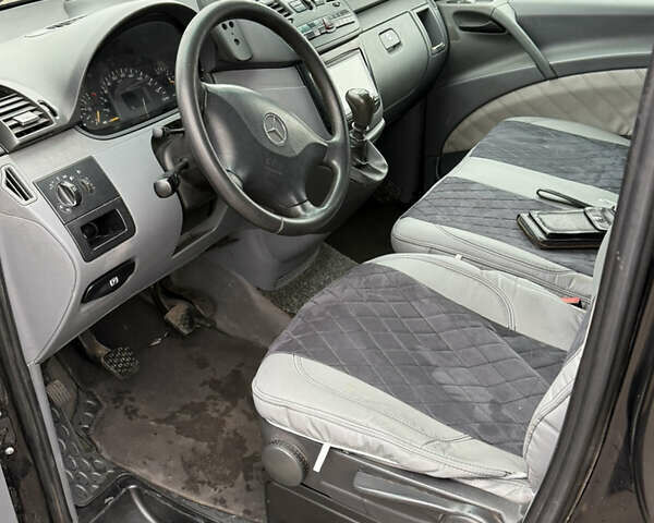 Черный Мерседес Вито, объемом двигателя 2.2 л и пробегом 285 тыс. км за 7999 $, фото 12 на Automoto.ua