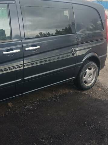 Черный Мерседес Вито, объемом двигателя 2.15 л и пробегом 270 тыс. км за 9000 $, фото 2 на Automoto.ua