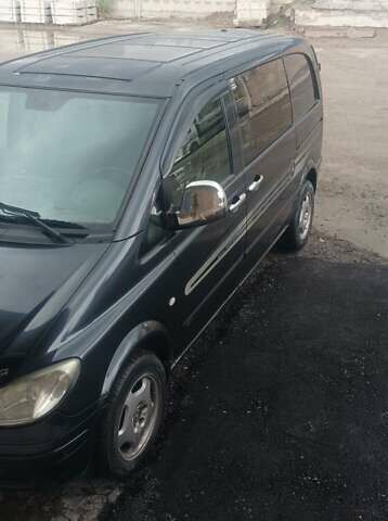 Черный Мерседес Вито, объемом двигателя 2.15 л и пробегом 270 тыс. км за 9000 $, фото 7 на Automoto.ua