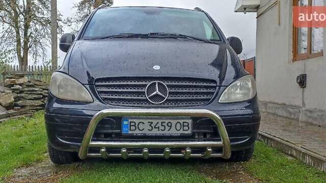 Черный Мерседес Вито, объемом двигателя 2.2 л и пробегом 385 тыс. км за 9400 $, фото 5 на Automoto.ua