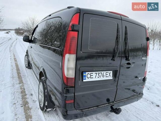 Чорний Мерседес Віто, об'ємом двигуна 2.2 л та пробігом 460 тис. км за 9300 $, фото 3 на Automoto.ua