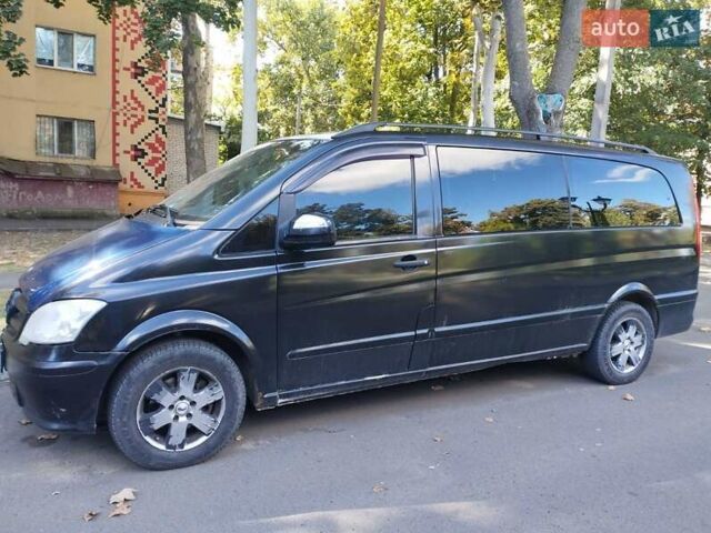 Черный Мерседес Вито, объемом двигателя 2.15 л и пробегом 515 тыс. км за 9200 $, фото 6 на Automoto.ua