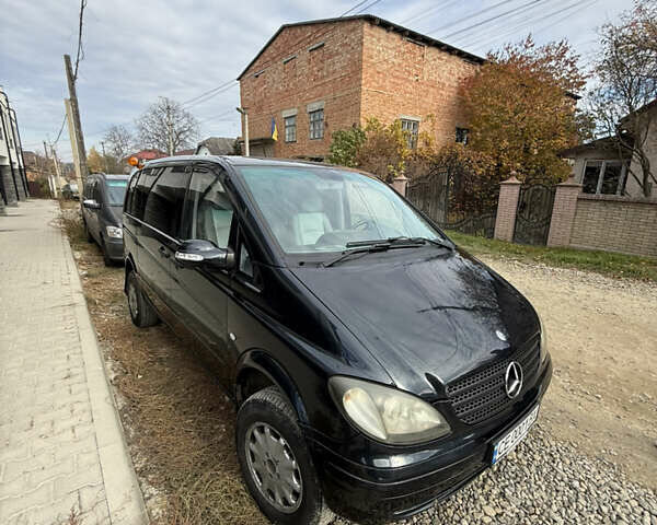 Черный Мерседес Вито, объемом двигателя 2.15 л и пробегом 309 тыс. км за 8500 $, фото 6 на Automoto.ua