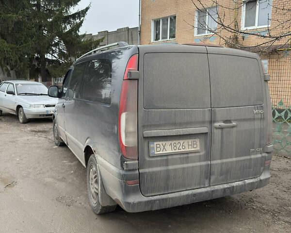 Черный Мерседес Вито, объемом двигателя 2.2 л и пробегом 260 тыс. км за 6400 $, фото 1 на Automoto.ua