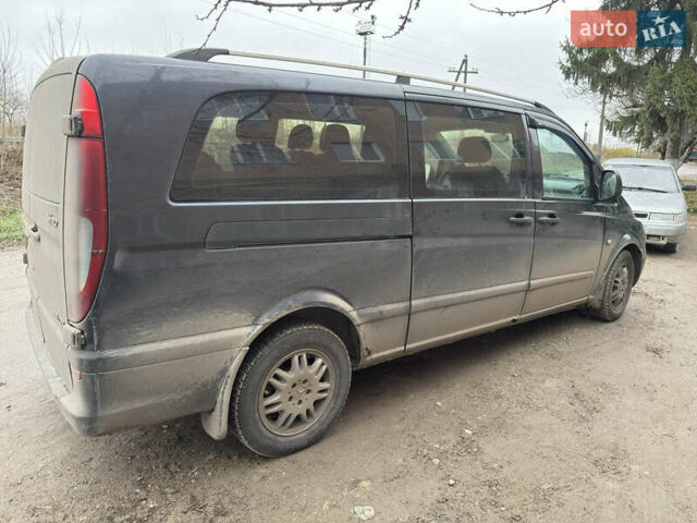 Черный Мерседес Вито, объемом двигателя 2.2 л и пробегом 260 тыс. км за 6400 $, фото 3 на Automoto.ua