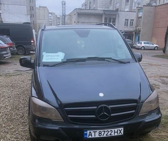 Черный Мерседес Вито, объемом двигателя 2.1 л и пробегом 333 тыс. км за 9200 $, фото 2 на Automoto.ua