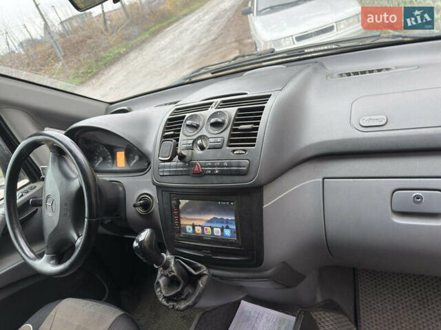 Черный Мерседес Вито, объемом двигателя 2.2 л и пробегом 260 тыс. км за 6400 $, фото 5 на Automoto.ua