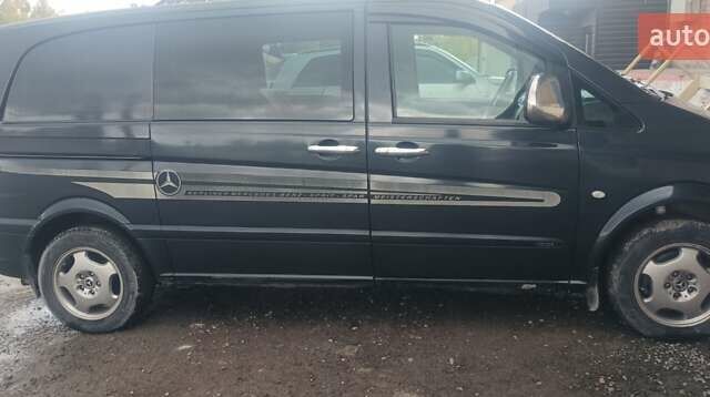 Черный Мерседес Вито, объемом двигателя 2.15 л и пробегом 270 тыс. км за 9000 $, фото 4 на Automoto.ua
