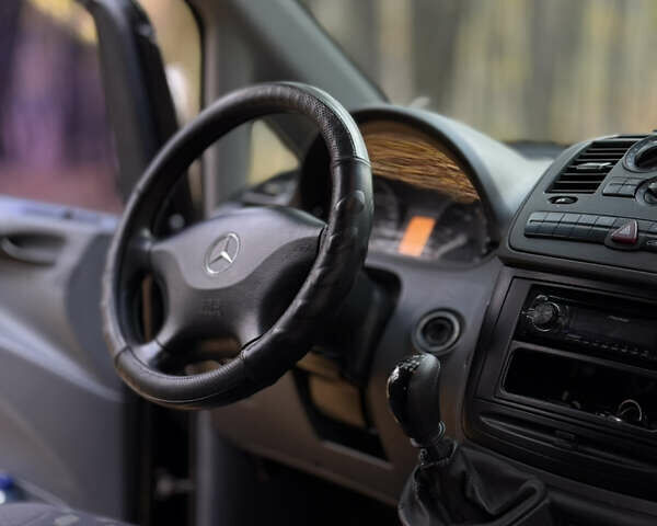 Черный Мерседес Вито, объемом двигателя 2.15 л и пробегом 330 тыс. км за 12000 $, фото 9 на Automoto.ua