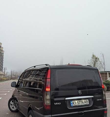 Черный Мерседес Вито, объемом двигателя 2.15 л и пробегом 565 тыс. км за 9000 $, фото 8 на Automoto.ua