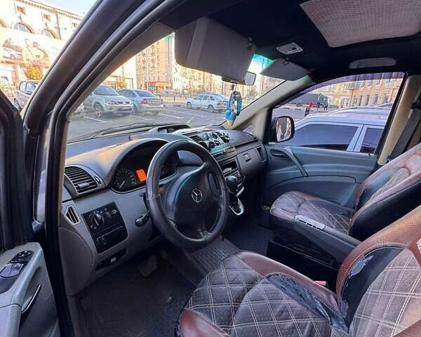 Черный Мерседес Вито, объемом двигателя 2.15 л и пробегом 337 тыс. км за 8500 $, фото 5 на Automoto.ua