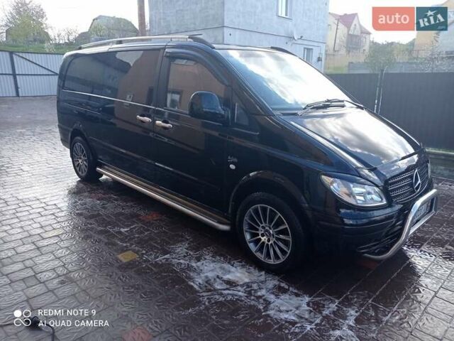 Черный Мерседес Вито, объемом двигателя 2.15 л и пробегом 365 тыс. км за 12500 $, фото 4 на Automoto.ua