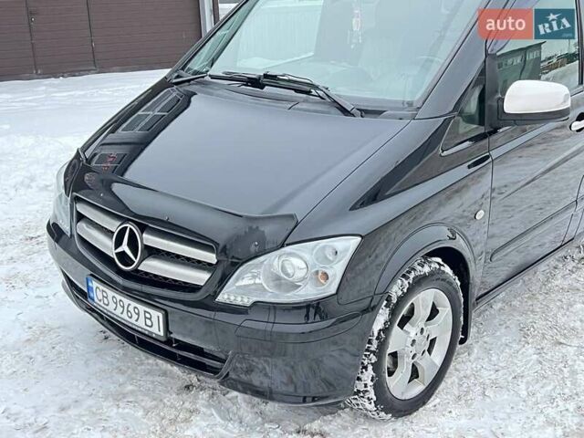 Черный Мерседес Вито, объемом двигателя 2.2 л и пробегом 265 тыс. км за 14700 $, фото 4 на Automoto.ua