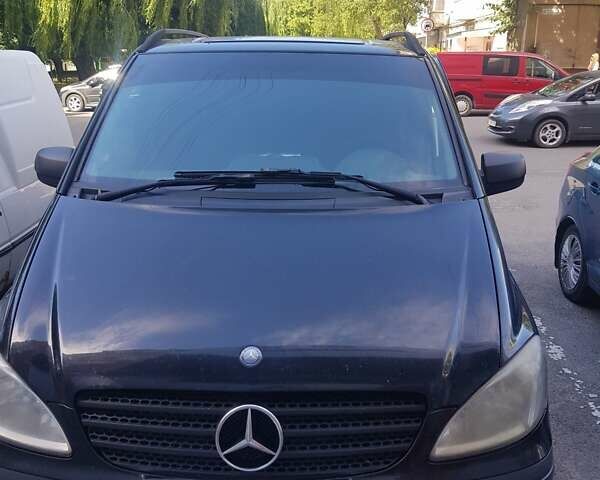 Черный Мерседес Вито, объемом двигателя 2.2 л и пробегом 999 тыс. км за 9500 $, фото 7 на Automoto.ua