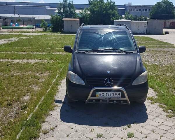 Черный Мерседес Вито, объемом двигателя 2.2 л и пробегом 999 тыс. км за 9500 $, фото 4 на Automoto.ua