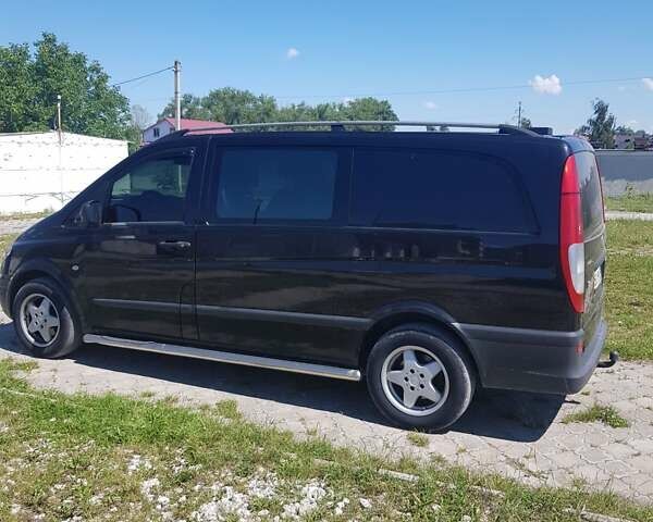 Черный Мерседес Вито, объемом двигателя 2.2 л и пробегом 999 тыс. км за 9500 $, фото 6 на Automoto.ua