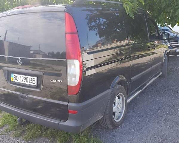 Черный Мерседес Вито, объемом двигателя 2.2 л и пробегом 999 тыс. км за 9500 $, фото 14 на Automoto.ua