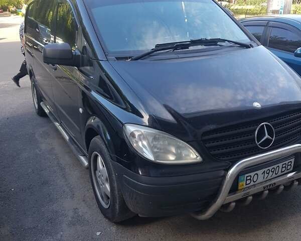 Черный Мерседес Вито, объемом двигателя 2.2 л и пробегом 999 тыс. км за 9500 $, фото 9 на Automoto.ua