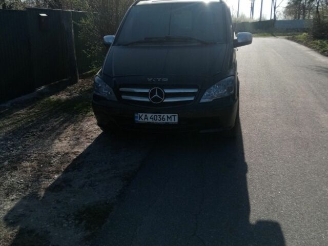 Черный Мерседес Вито, объемом двигателя 2.1 л и пробегом 400 тыс. км за 286 $, фото 2 на Automoto.ua