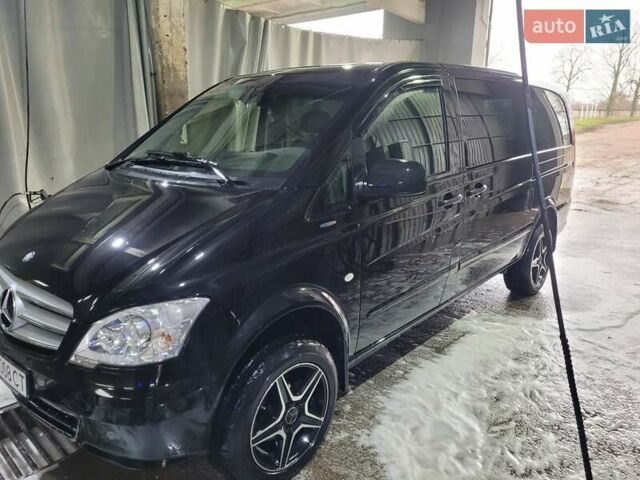 Черный Мерседес Вито, объемом двигателя 2.14 л и пробегом 296 тыс. км за 17000 $, фото 6 на Automoto.ua