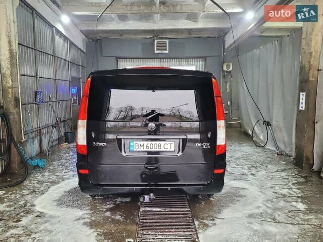 Черный Мерседес Вито, объемом двигателя 2.14 л и пробегом 296 тыс. км за 17000 $, фото 8 на Automoto.ua