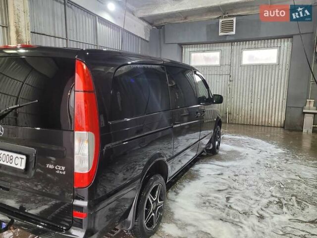 Черный Мерседес Вито, объемом двигателя 2.14 л и пробегом 296 тыс. км за 17000 $, фото 9 на Automoto.ua
