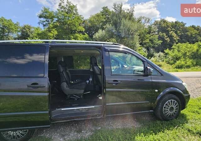 Черный Мерседес Вито, объемом двигателя 2.1 л и пробегом 220 тыс. км за 12500 $, фото 7 на Automoto.ua