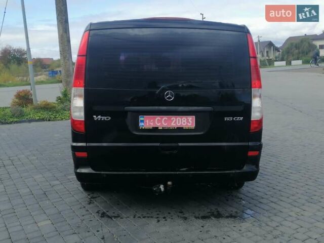 Чорний Мерседес Віто, об'ємом двигуна 2.2 л та пробігом 199 тис. км за 14950 $, фото 11 на Automoto.ua