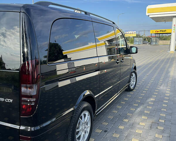 Черный Мерседес Вито, объемом двигателя 2.14 л и пробегом 173 тыс. км за 19200 $, фото 2 на Automoto.ua