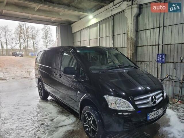 Черный Мерседес Вито, объемом двигателя 2.14 л и пробегом 296 тыс. км за 17000 $, фото 10 на Automoto.ua
