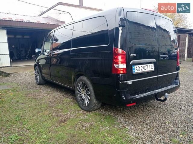 Черный Мерседес Вито, объемом двигателя 2.2 л и пробегом 160 тыс. км за 32000 $, фото 7 на Automoto.ua