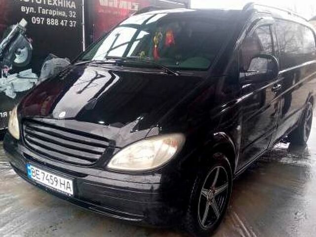 Черный Мерседес Вито, объемом двигателя 2.1 л и пробегом 555 тыс. км за 9800 $, фото 1 на Automoto.ua