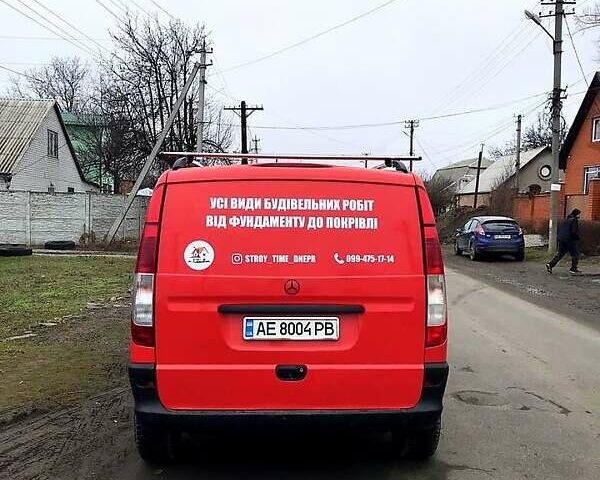 Красный Мерседес Вито, объемом двигателя 2.1 л и пробегом 320 тыс. км за 5800 $, фото 3 на Automoto.ua