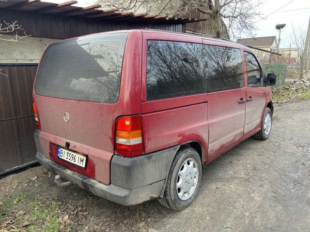 Красный Мерседес Вито, объемом двигателя 2.3 л и пробегом 600 тыс. км за 4300 $, фото 14 на Automoto.ua