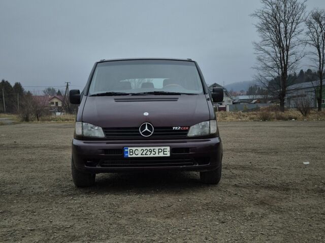 Красный Мерседес Вито, объемом двигателя 2.1 л и пробегом 205 тыс. км за 4399 $, фото 1 на Automoto.ua