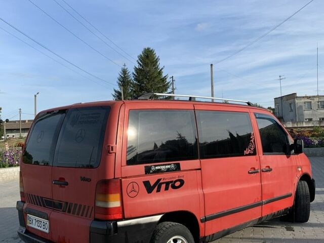 Красный Мерседес Вито, объемом двигателя 2.2 л и пробегом 420 тыс. км за 3350 $, фото 3 на Automoto.ua