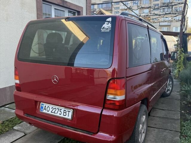 Червоний Мерседес Віто, об'ємом двигуна 2.1 л та пробігом 376 тис. км за 4800 $, фото 1 на Automoto.ua