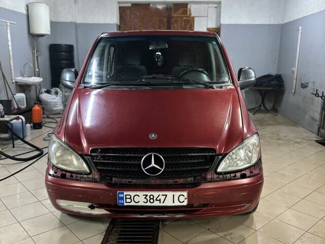 Червоний Мерседес Віто, об'ємом двигуна 2.1 л та пробігом 450 тис. км за 3999 $, фото 1 на Automoto.ua