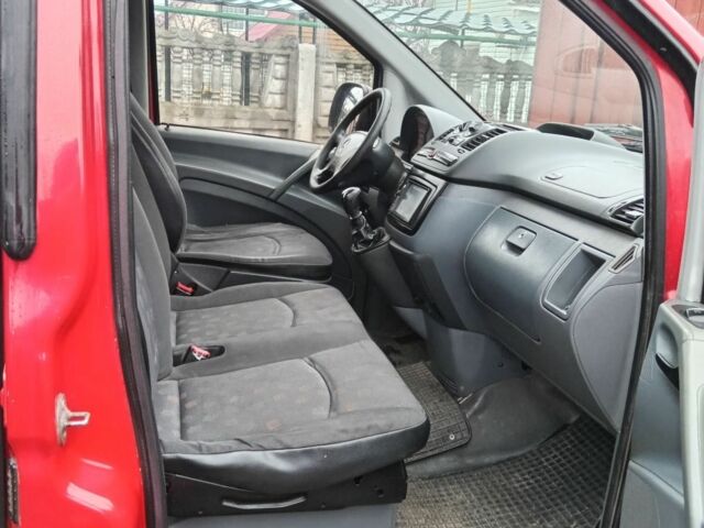 Красный Мерседес Вито, объемом двигателя 2.1 л и пробегом 334 тыс. км за 6200 $, фото 7 на Automoto.ua