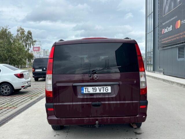 Красный Мерседес Вито, объемом двигателя 2.2 л и пробегом 346 тыс. км за 4000 $, фото 3 на Automoto.ua