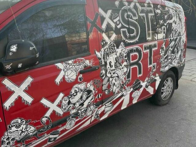 Красный Мерседес Вито, объемом двигателя 2.1 л и пробегом 480 тыс. км за 7000 $, фото 3 на Automoto.ua