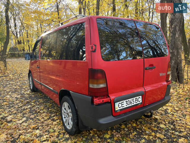 Мерседес Вито 2000 в Хотине на Automoto.ua Красный Мерседес Вито, объемом двигателя 2.15 л и пробегом 400 тыс. км за 4800 $, фото 2 на Automoto.ua