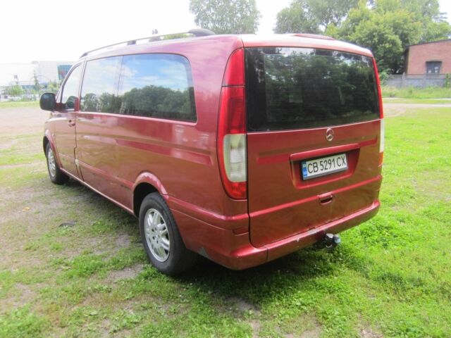 Красный Мерседес Вито, объемом двигателя 2.1 л и пробегом 415 тыс. км за 5600 $, фото 2 на Automoto.ua