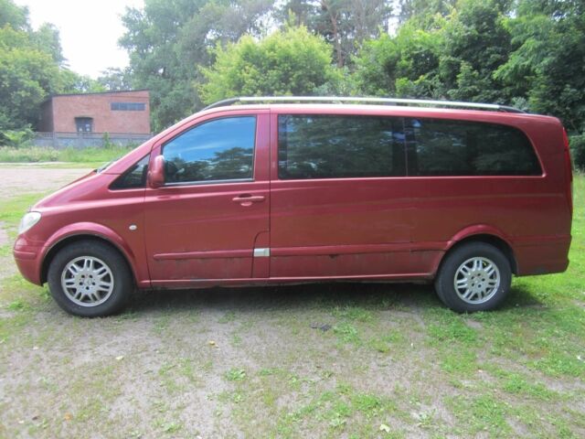 Красный Мерседес Вито, объемом двигателя 2.1 л и пробегом 415 тыс. км за 5600 $, фото 1 на Automoto.ua