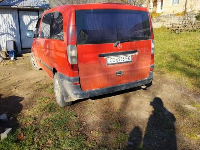 Красный Мерседес Вито, объемом двигателя 2.1 л и пробегом 420 тыс. км за 4200 $, фото 4 на Automoto.ua