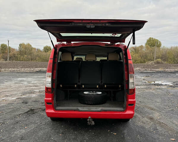 Красный Мерседес Вито, объемом двигателя 2.15 л и пробегом 441 тыс. км за 6000 $, фото 6 на Automoto.ua