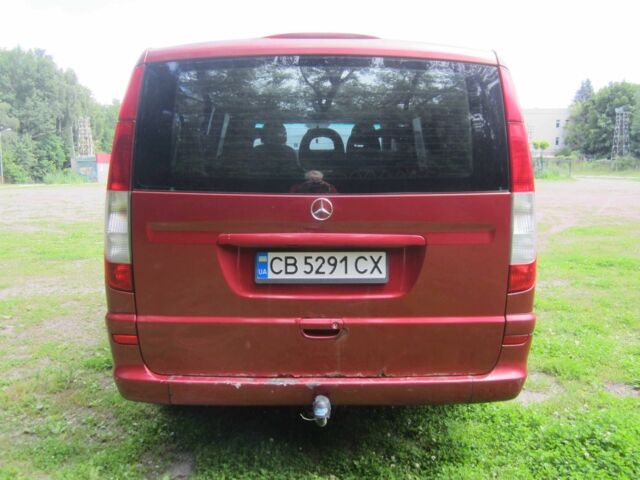 Красный Мерседес Вито, объемом двигателя 2.1 л и пробегом 415 тыс. км за 5600 $, фото 3 на Automoto.ua