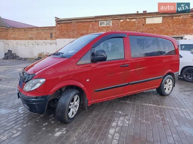 Красный Мерседес Вито, объемом двигателя 2.15 л и пробегом 420 тыс. км за 4400 $, фото 1 на Automoto.ua